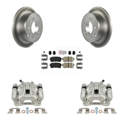 Disc Brake Caliper Coat Rotor And Ceramic Pad Rear Kit For Kia Forte Koup Forte5