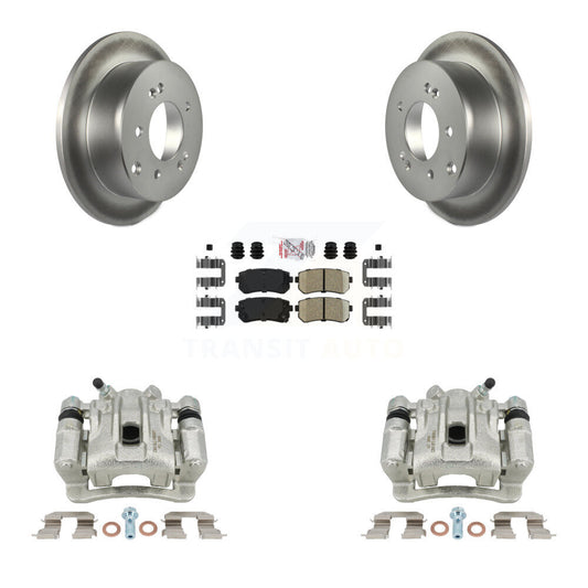 Disc Brake Caliper Coat Rotor And Ceramic Pad Rear Kit For Kia Forte Koup Forte5
