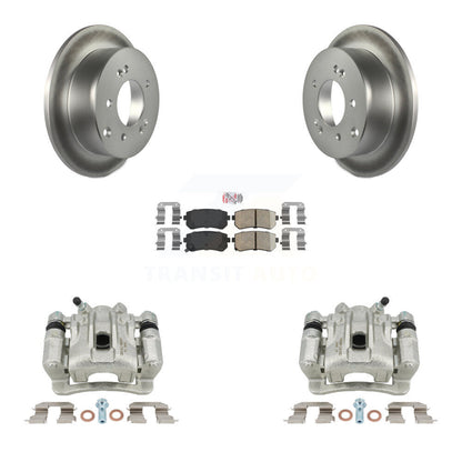 Disc Brake Caliper Coat Rotor And Ceramic Pad Rear Kit For Kia Forte Koup Forte5