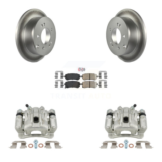 Disc Brake Caliper Coat Rotor And Ceramic Pad Rear Kit For Kia Forte Koup Forte5