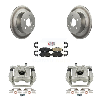 Disc Brake Caliper Coat Rotors And Ceramic Pad Rear Kit For Nissan Altima Maxima