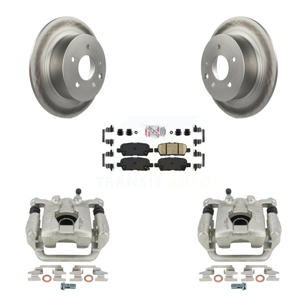 Disc Brake Caliper Coat Rotors And Ceramic Pad Rear Kit For Nissan Altima Maxima