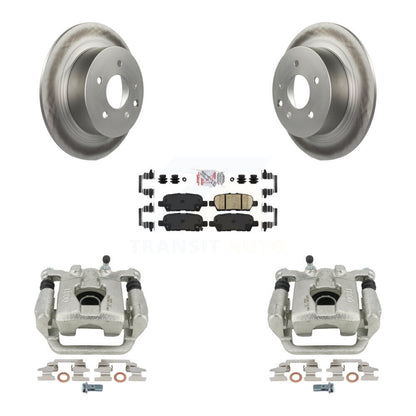 Disc Brake Caliper Coat Rotors And Ceramic Pad Rear Kit For Nissan Altima Maxima