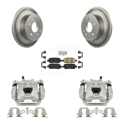 Disc Brake Caliper Coated Rotors And Ceramic Pad Rear Kit For Nissan Sentra Juke