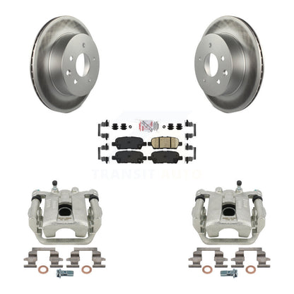 Brake Caliper Coat Rotor And Ceramic Pad Rear Kit For Nissan Rogue Sport Qashqai