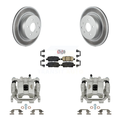 Disc Brake Caliper Coated Rotors And Ceramic Pads Rear Kit For Nissan Maxima