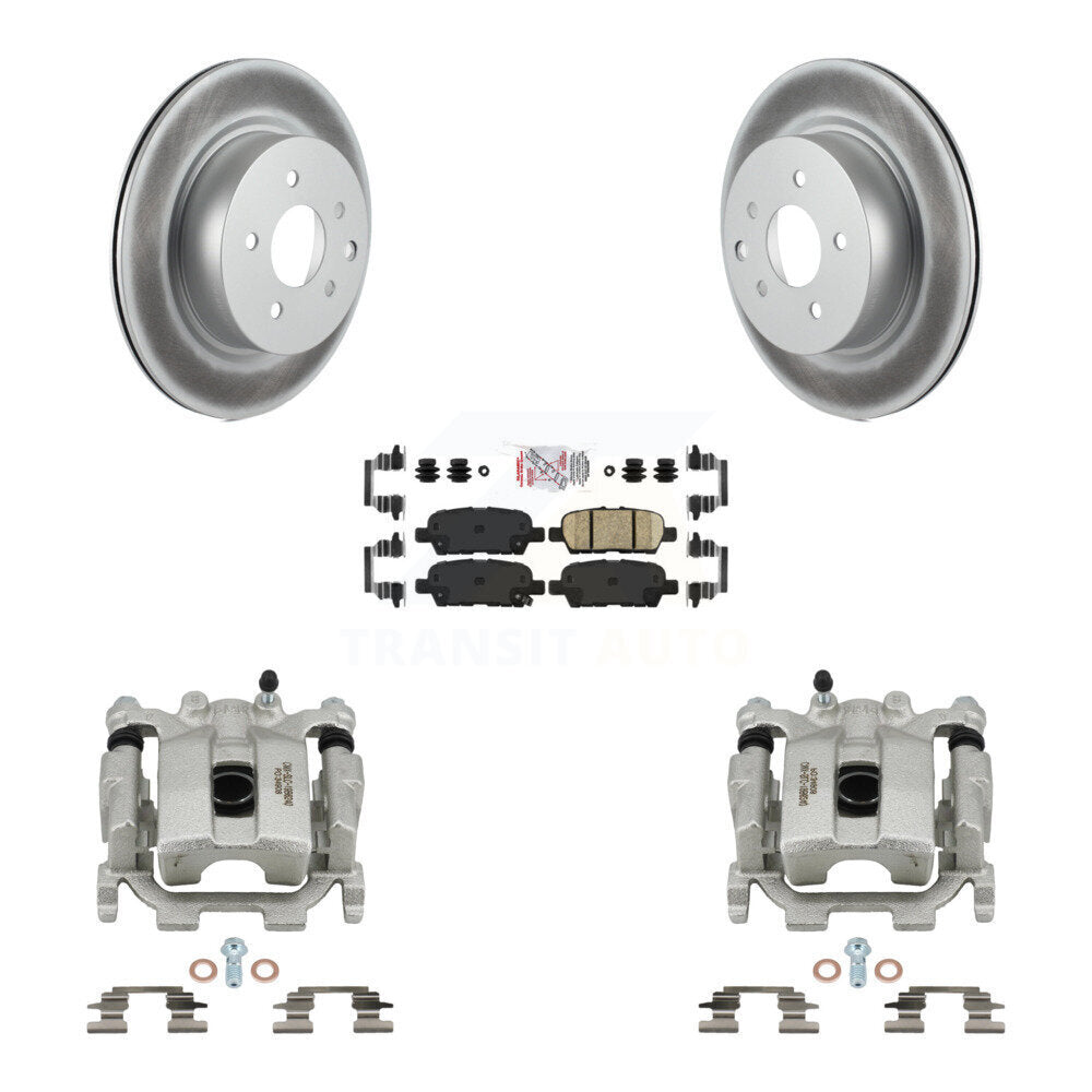 Disc Brake Caliper Coated Rotors And Ceramic Pads Rear Kit For Nissan Maxima