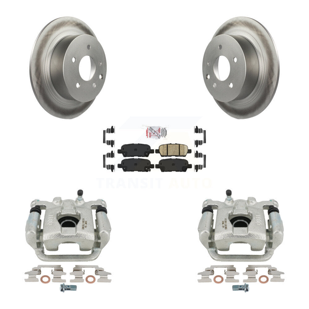 Disc Brake Caliper Coat Rotors And Ceramic Pad Rear Kit For Nissan Altima Maxima
