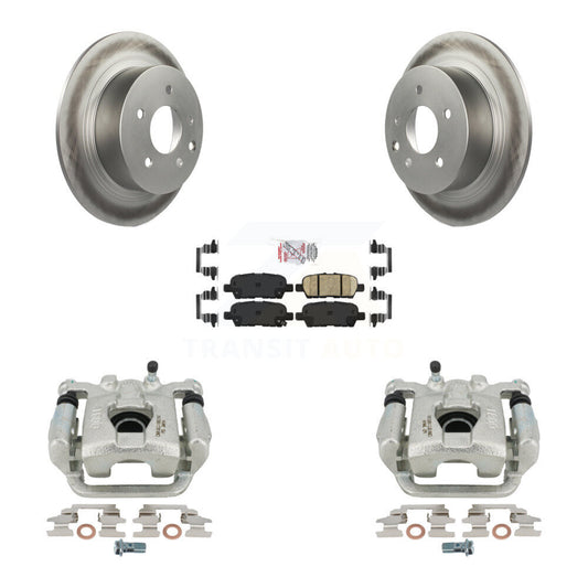 Disc Brake Caliper Coat Rotors And Ceramic Pad Rear Kit For Nissan Altima Maxima