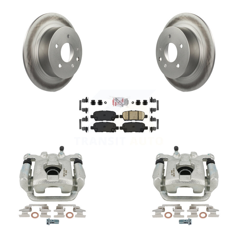 Disc Brake Caliper Coat Rotors And Ceramic Pad Rear Kit For Nissan Altima Maxima