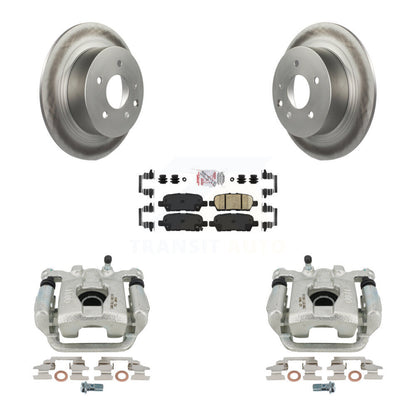 Disc Brake Caliper Coat Rotors And Ceramic Pad Rear Kit For Nissan Altima Maxima