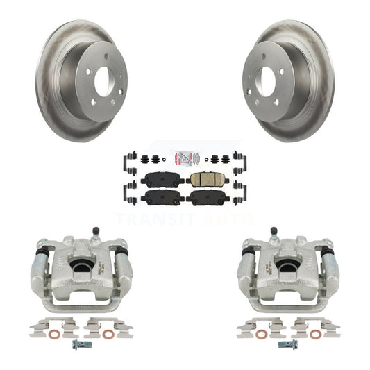 Disc Brake Caliper Coat Rotors And Ceramic Pad Rear Kit For Nissan Altima Maxima