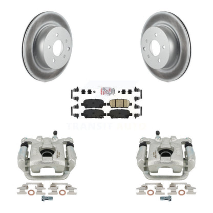 Disc Brake Caliper Coat Rotor & Ceramic Pad Rear Kit For 2019-2022 Nissan Maxima