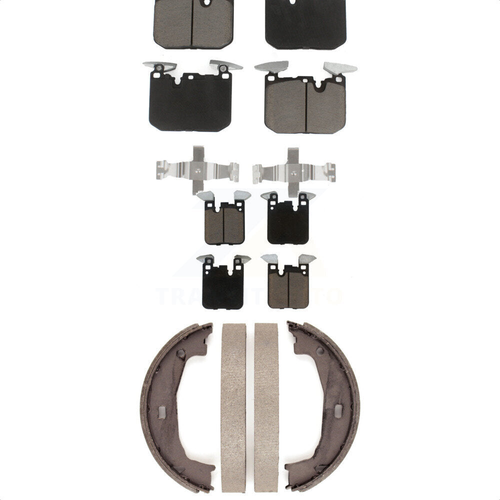 Ceramic Brake Pads And Parking Shoes Front Rear Kit For BMW M240i xDrive M235i