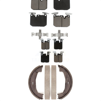 Ceramic Brake Pads And Parking Shoes Front Rear Kit For BMW M240i xDrive M235i