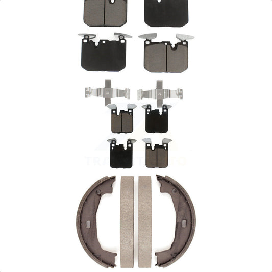 Ceramic Brake Pads And Parking Shoes Front Rear Kit For BMW M240i xDrive M235i