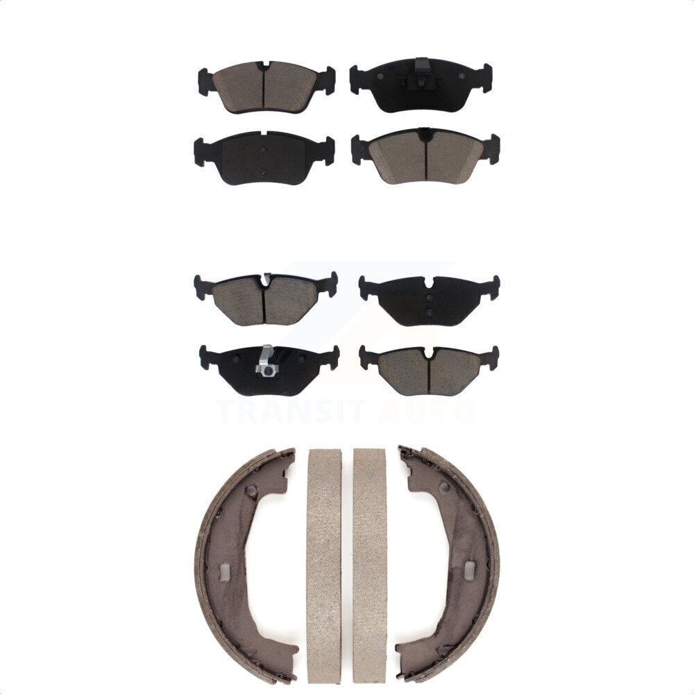 Ceramic Brake Pads Parking Shoes Front Rear Kit For BMW Z4 325i 325Ci 320i 323Ci