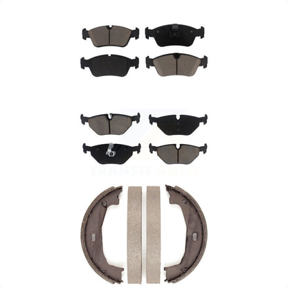 Ceramic Brake Pads Parking Shoes Front Rear Kit For BMW Z4 325i 325Ci 320i 323Ci
