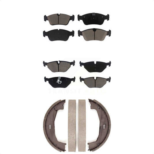 Ceramic Brake Pads Parking Shoes Front Rear Kit For BMW Z4 325i 325Ci 320i 323Ci