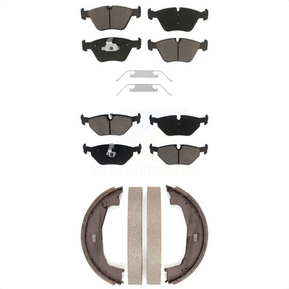 Ceramic Brake Pads And Parking Shoes Front Rear Kit For BMW Z4