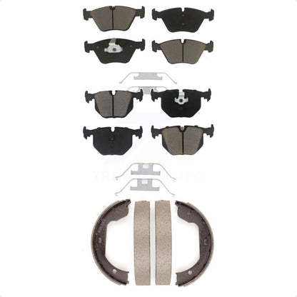 Ceramic Brake Pads And Parking Shoes Front Rear Kit For BMW X3 Z4 M3