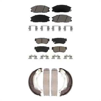 Ceramic Brake Pads And Parking Shoes Front Rear Kit For Hyundai XG350 XG300