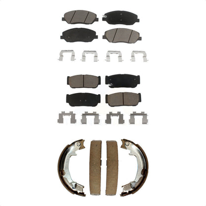 Ceramic Brake Pads Parking Shoes Front Rear Kit For Hyundai Entourage Kia Sedona