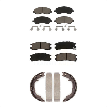 Ceramic Brake Pads And Parking Shoe Front Rear Kit For Mitsubishi Eclipse Galant