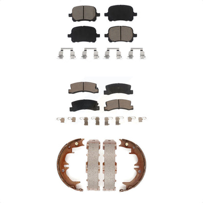Ceramic Brake Pads And Parking Shoes Front Rear Kit For Toyota Camry Lexus RX300