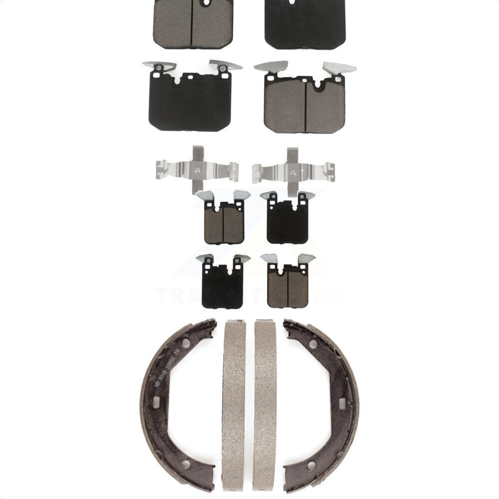 Ceramic Brake Pads Parking Shoes Front Rear Kit For BMW 340i xDrive 435i M4 440i