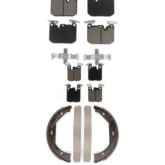 Ceramic Brake Pads Parking Shoes Front Rear Kit For BMW 340i xDrive 435i M4 440i