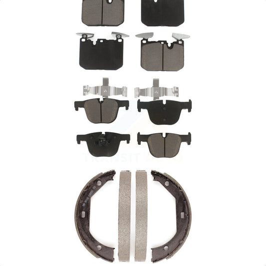 Ceramic Brake Pads Parking Shoes Front Rear Kit For BMW 340i xDrive 435i 440i GT