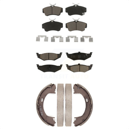 Ceramic Brake Pads And Parking Shoe Front Rear Kit For Chrysler PT Cruiser Dodge