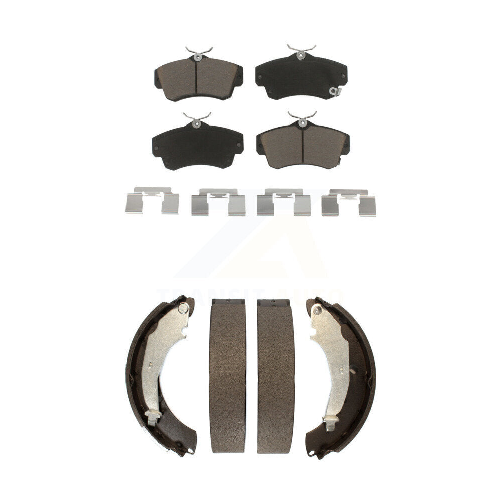 Ceramic Brake Pads And Drum Shoes Front Rear Kit For Chrysler PT Cruiser