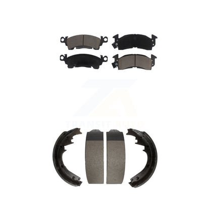 Ceramic Brake Pads Drum Shoes Front Rear Kit For Chevrolet GMC C10 C1500 G20 K10