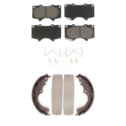 Ceramic Brake Pads And Drum Shoes Front Rear Kit For Toyota Tacoma