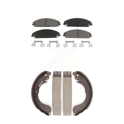 Ceramic Brake Pads & Drum Shoes Front Rear Kit For 2008-2009 Dodge Caliber SRT-4