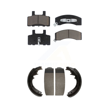 Ceramic Brake Pads Drum Shoes Front Rear Kit For Chevrolet Tahoe GMC K1500 Yukon