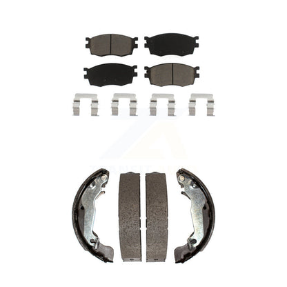 Ceramic Brake Pads Drum Shoes Front Rear Kit For 2006 Hyundai Accent To 09 30 05