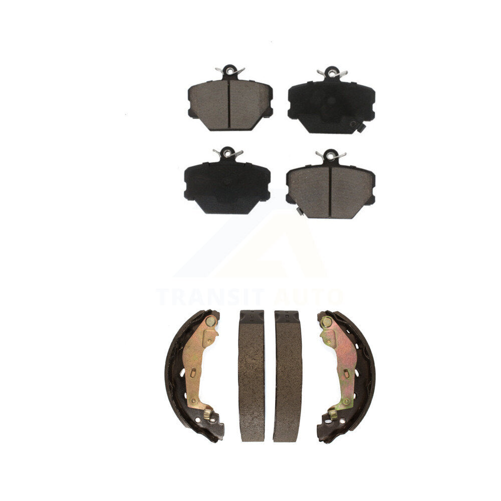 Ceramic Brake Pads And Drum Shoes Front Rear Kit For Smart Fortwo