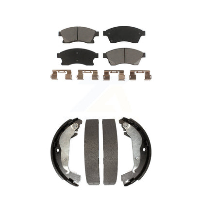 Ceramic Brake Pads And Drum Shoes Front Rear Kit For Chevrolet Cruze Limited
