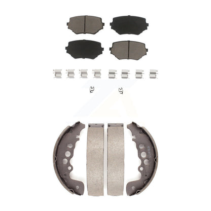 Ceramic Brake Pads And Drum Shoes Front Rear Kit For Suzuki Grand Vitara