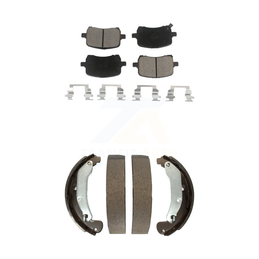 Ceramic Brake Pads Drum Shoes Front Rear Kit For Chevrolet Pontiac Cobalt G5 Ion