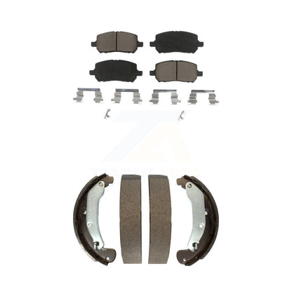 Ceramic Brake Pads Drum Shoes Front Rear Kit For Chevrolet Cobalt Pontiac Saturn
