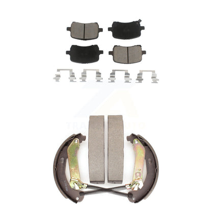 Ceramic Brake Pads And Drum Shoes Front Rear Kit For Chevrolet Malibu