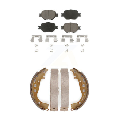 Ceramic Brake Pads And Drum Shoes Front Rear Kit For Toyota Celica