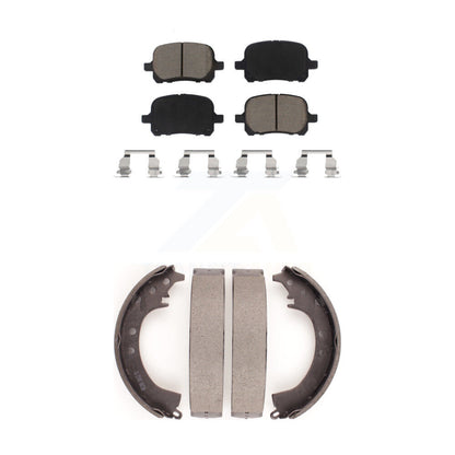 Ceramic Brake Pads And Drum Shoes Front Rear Kit For Toyota Solara