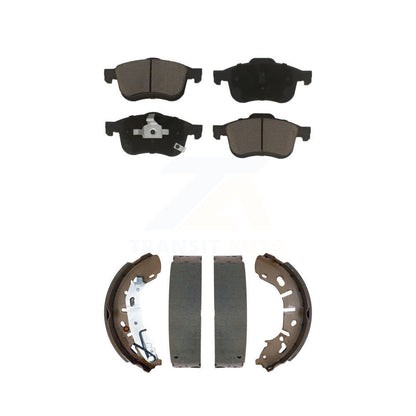 Ceramic Brake Pads And Drum Shoe Front Rear Kit For 2015-2021 Ram ProMaster City