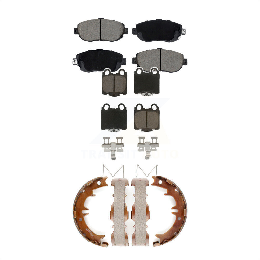 Ceramic Brake Pads Parking Shoe Front Rear Kit For Lexus SC430 IS300 GS300 GS400