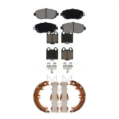 Ceramic Brake Pads Parking Shoe Front Rear Kit For Lexus SC430 IS300 GS300 GS400